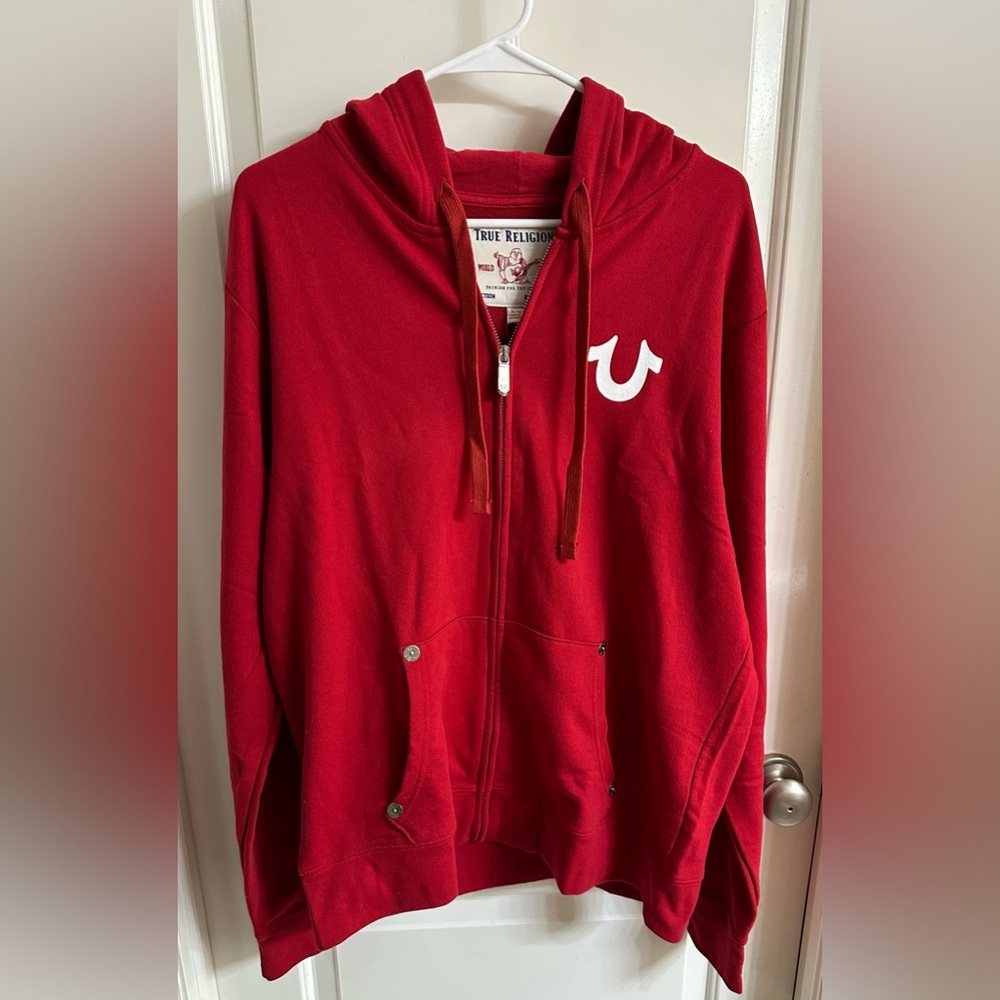 True Religion Men’s World Tour Buddha Full Zip Hoodie